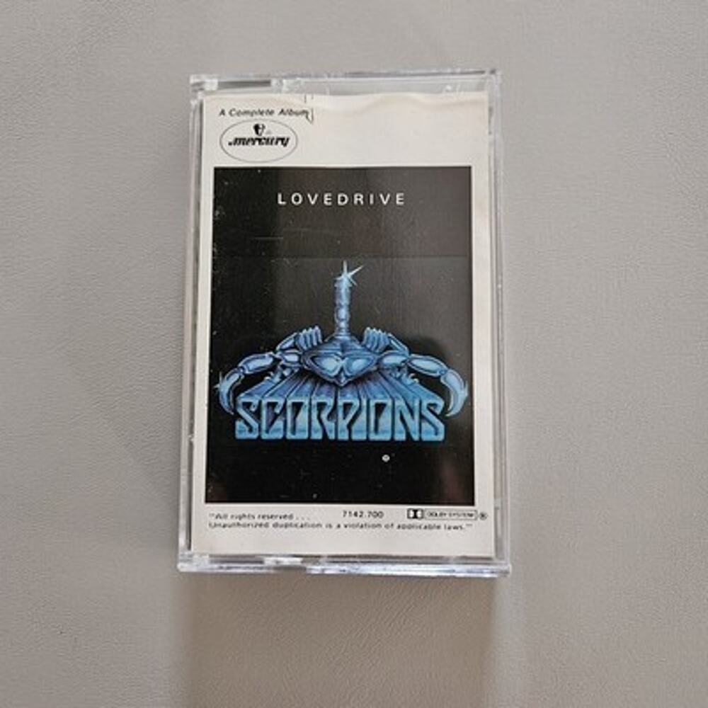 Scorpions - Lovedrive - Vtg Cassette Tape - Physical Music - Rock Band